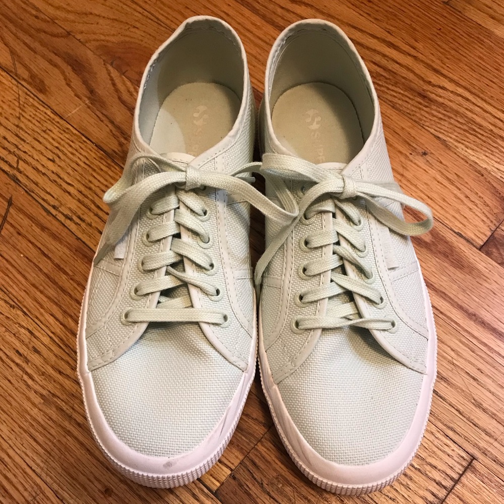 Superga mint green sneakers